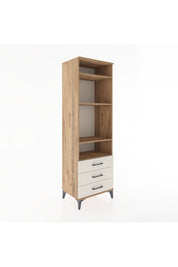 Hyperion Dolap 4 Raflı 3 Çekmeceli 60x44x195 Çam-Aytaşı