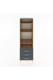 Hyperion Dolap 4 Raflı 3 Çekmeceli 60x44x195 Çam-Antrasit