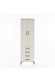 Hyperion Dolap 3 Raflı 4 Çekmeceli 2 Kapaklı 60x44x195 Aytaşı-Aytaşı