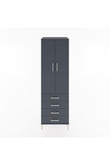 Hyperion Dolap 3 Raflı 4 Çekmeceli 2 Kapaklı 60x44x195