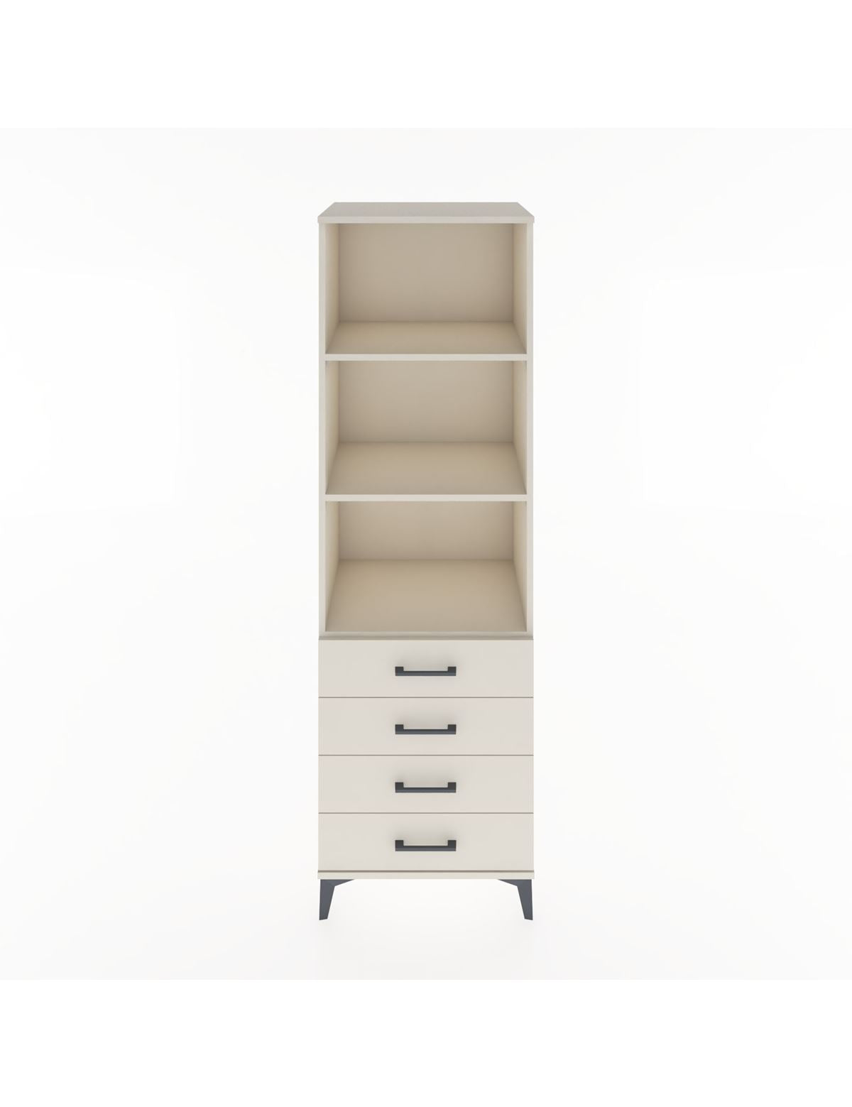 Hyperion Dolap 3 Raflı 4 Çekmeceli 60x44x195 Aytaşı-Aytaşı