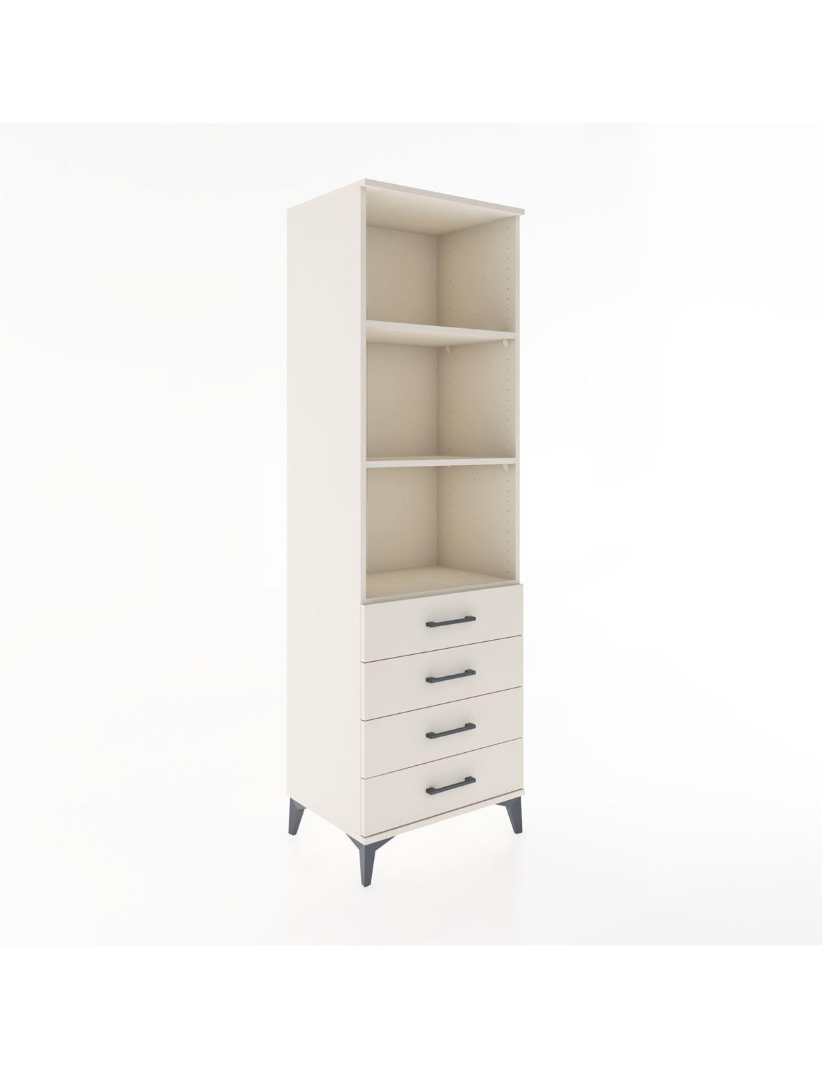 Hyperion Dolap 3 Raflı 4 Çekmeceli 60x44x195 Aytaşı-Aytaşı