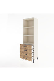 Hyperion Dolap 3 Raflı 4 Çekmeceli 60x44x195 Aytaşı-Çam