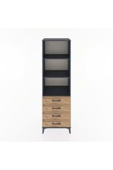 Hyperion Dolap 3 Raflı 4 Çekmeceli 60x44x195