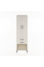 Hyperion Dolap Tek Raflı 2 Çekmeceli Tek Askılı 60x44x195 Aytaşı-Aytaşı
