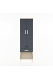 Hyperion Dolap Tek Raflı 2 Çekmeceli Tek Askılı 60x44x195 Aytaşı-Antrasit