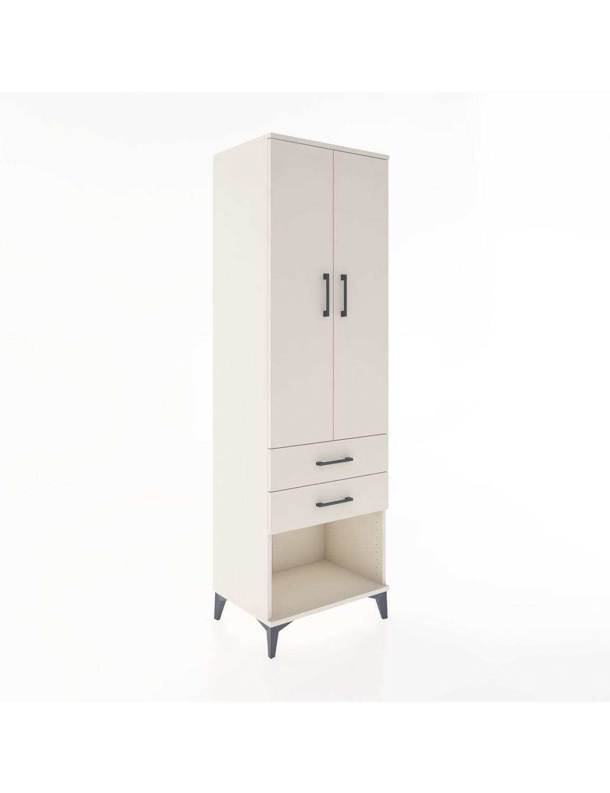 Hyperion Dolap 3 Raflı 2 Çekmeceli 2 Kapaklı 60x44x195 Aytaşı-Aytaşı