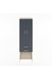 Hyperion Dolap 3 Raflı 2 Çekmeceli 2 Kapaklı 60x44x195 Aytaşı-Antrasit