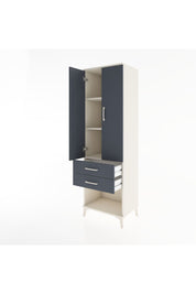 Hyperion Dolap 3 Raflı 2 Çekmeceli 2 Kapaklı 60x44x195 Aytaşı-Antrasit