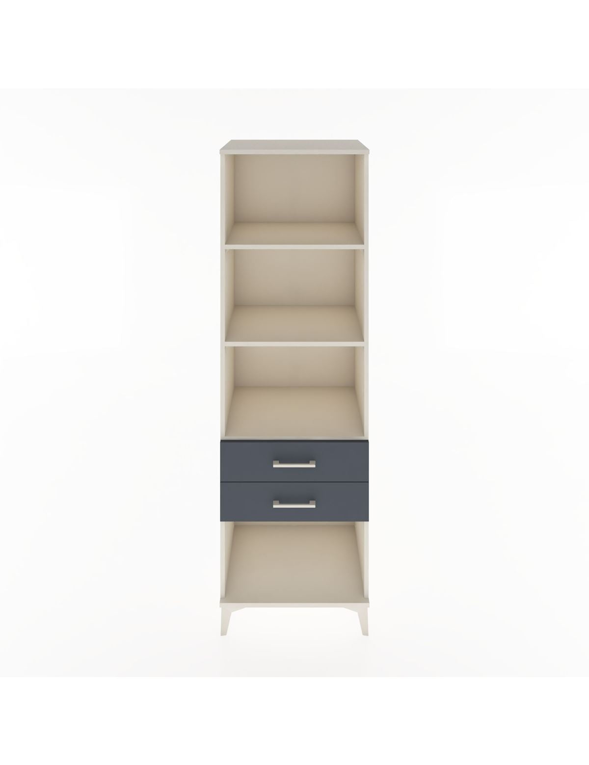 Hyperion Dolap 3 Raflı 2 Çekmeceli 60x44x195 Aytaşı-Antrasit