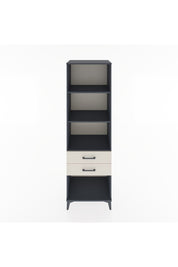 Hyperion Dolap 3 Raflı 2 Çekmeceli 60x44x195 Antrasit-Aytaşı