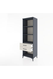 Hyperion Dolap 3 Raflı 2 Çekmeceli 60x44x195 Antrasit-Aytaşı