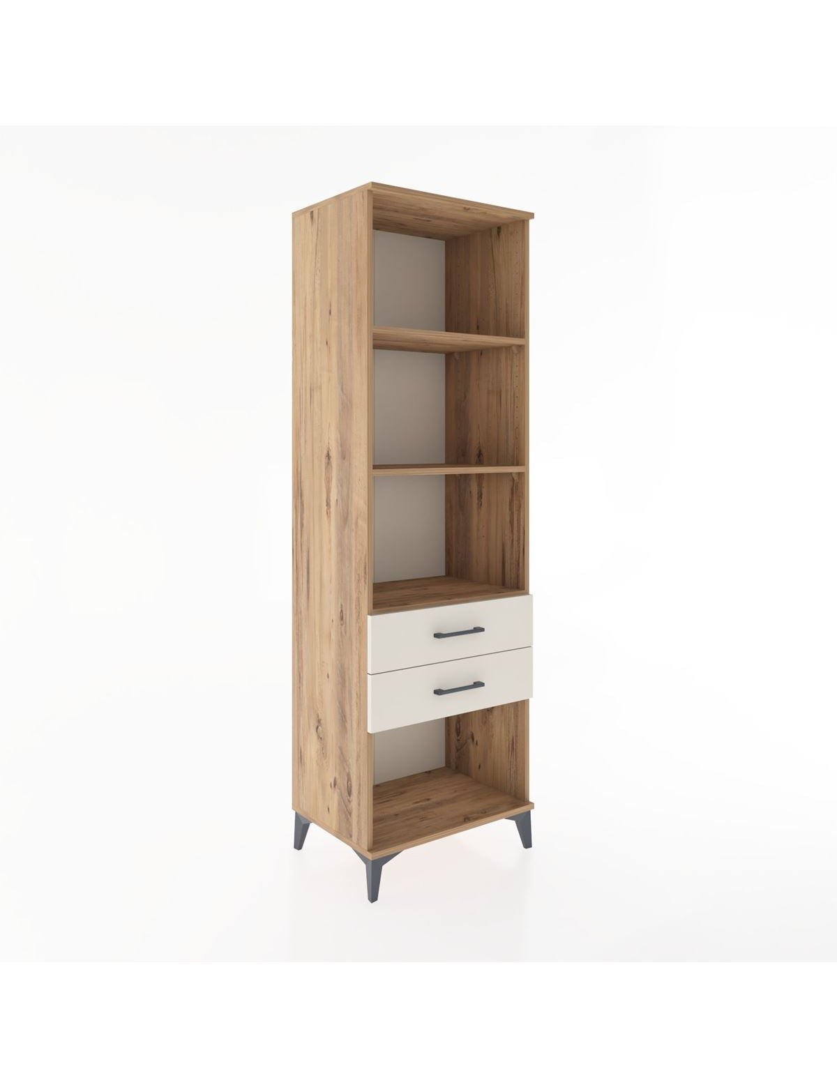 Hyperion Dolap 3 Raflı 2 Çekmeceli 60x44x195 Çam-Aytaşı