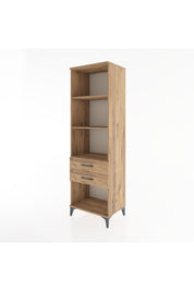 Hyperion Dolap 3 Raflı 2 Çekmeceli 60x44x195 Çam-Çam