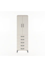 Hyperion Dolap Tek Raflı 5 Çekmeceli Tek Askılı 60x44x195 Aytaşı-Aytaşı
