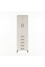 Hyperion Dolap 3 Raflı 5 Çekmeceli 2 Kapaklı 60x44x195 Aytaşı-Aytaşı