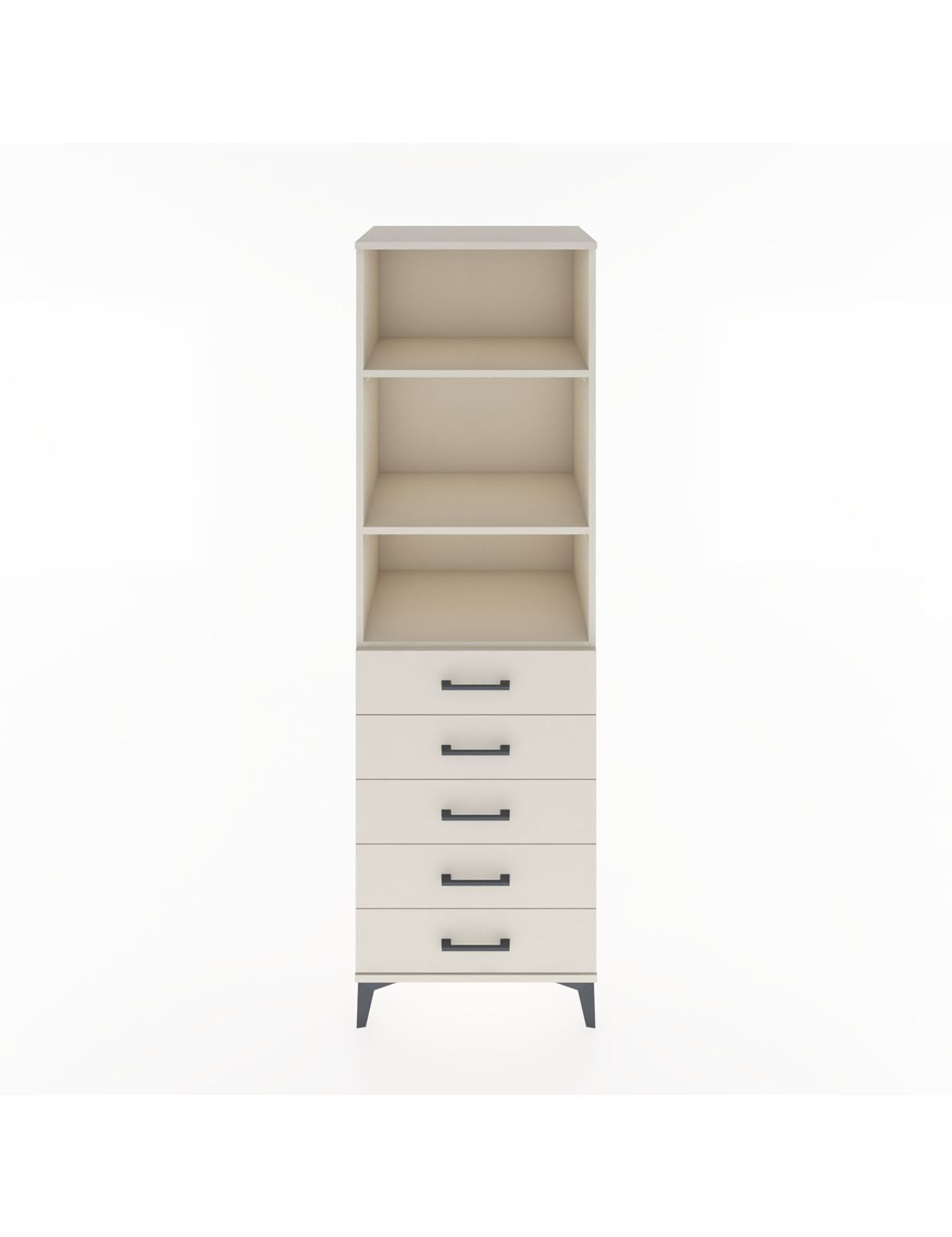 Hyperion Dolap 3 Raflı 5 Çekmeceli 60x44x195 Aytaşı-Aytaşı