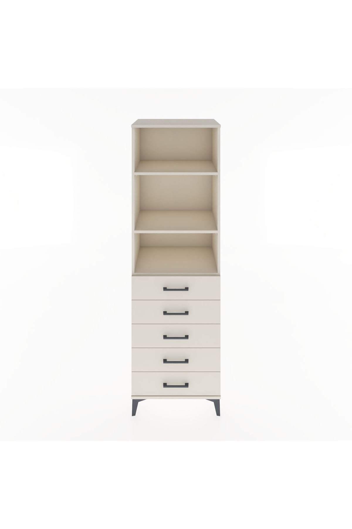 Hyperion Dolap 3 Raflı 5 Çekmeceli 60x44x195 Aytaşı-Aytaşı