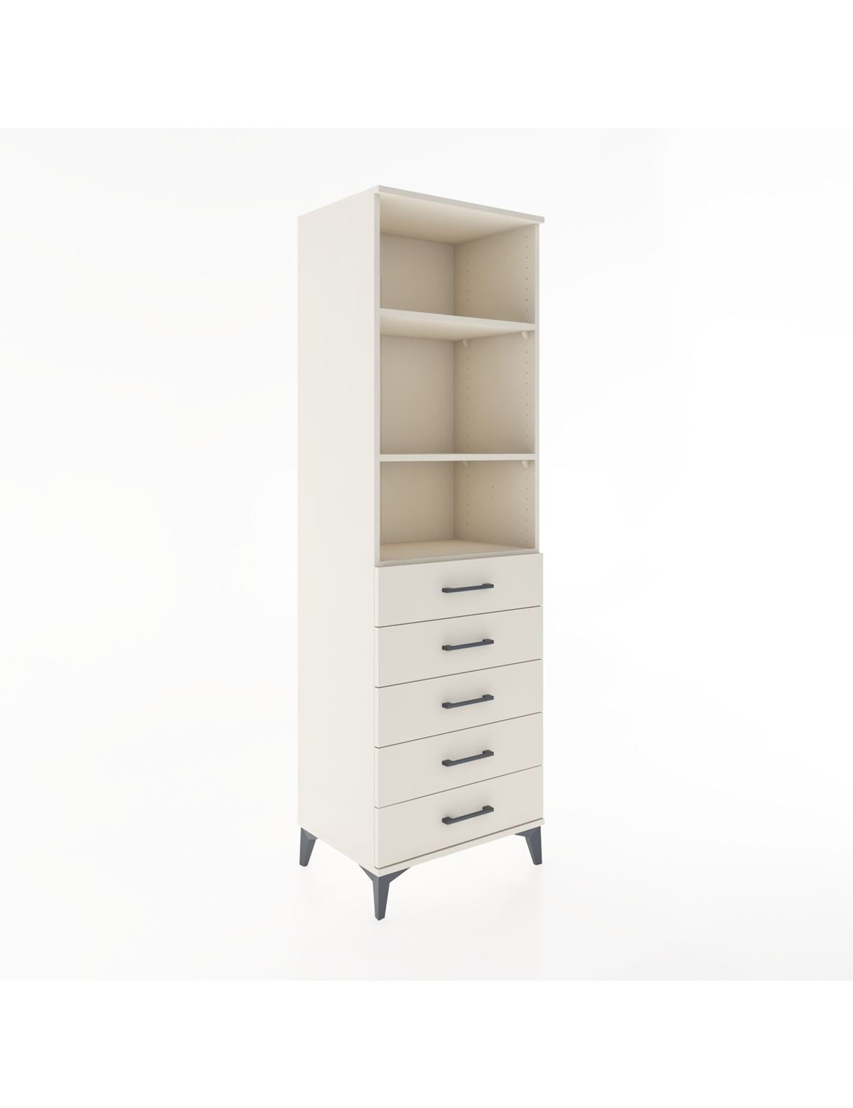 Hyperion Dolap 3 Raflı 5 Çekmeceli 60x44x195 Aytaşı-Aytaşı