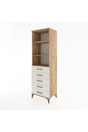 Hyperion Dolap 3 Raflı 5 Çekmeceli 60x44x195 Çam-Aytaşı