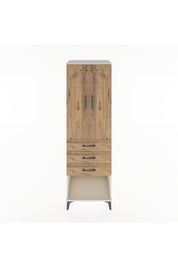 Hyperion Dolap 3 Raflı 3 Çekmeceli 2 Kapaklı 60x44x195 Aytaşı-Çam