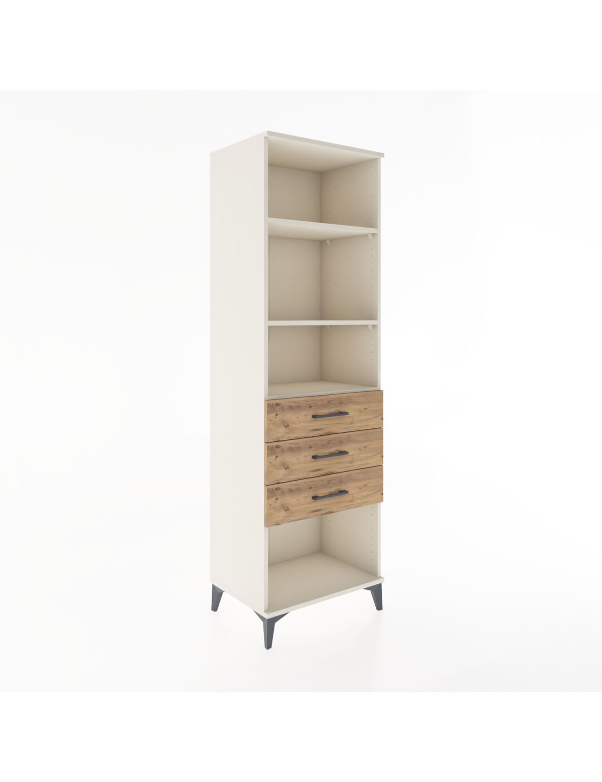 Hyperion Dolap 3 Raflı 3 Çekmeceli 60x44x195 Aytaşı-Çam