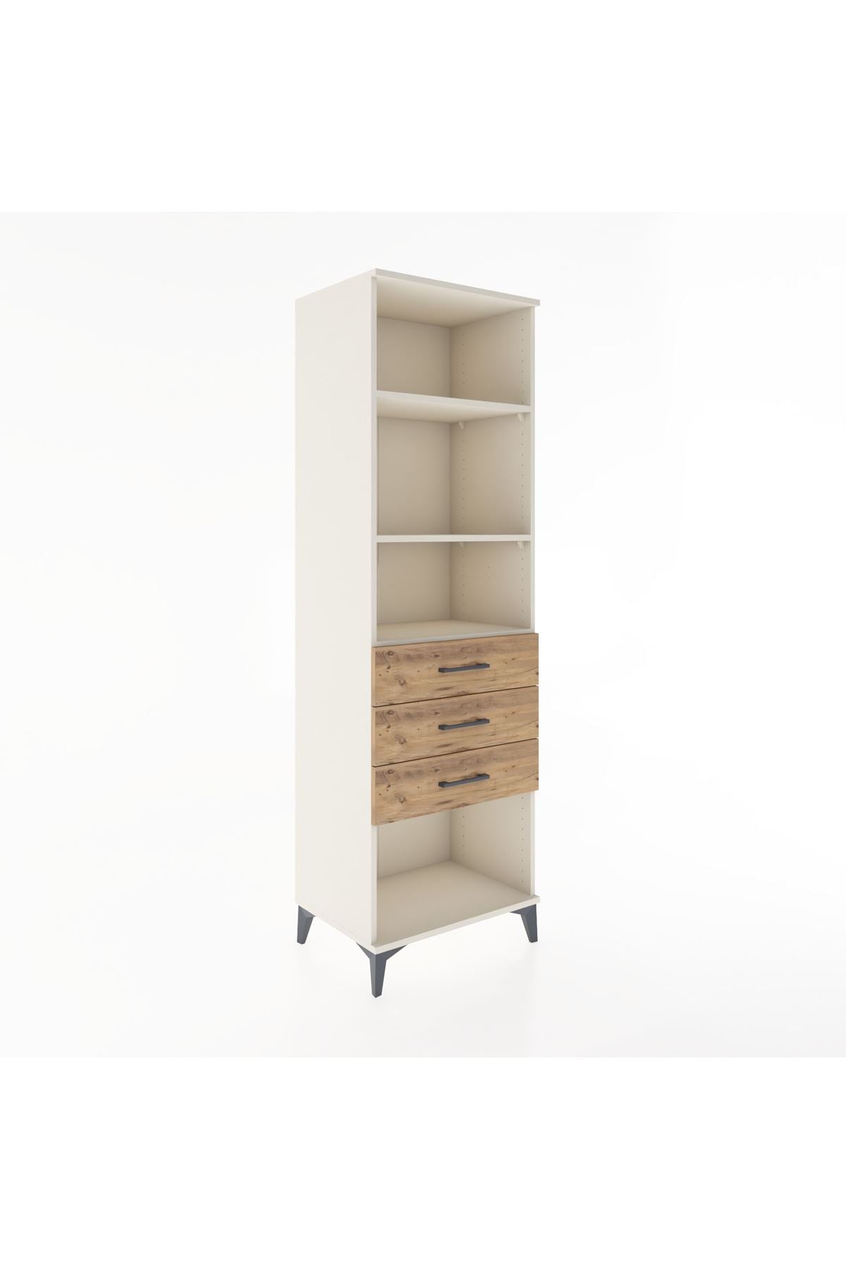 Hyperion Dolap 3 Raflı 3 Çekmeceli 60x44x195 Aytaşı-Çam