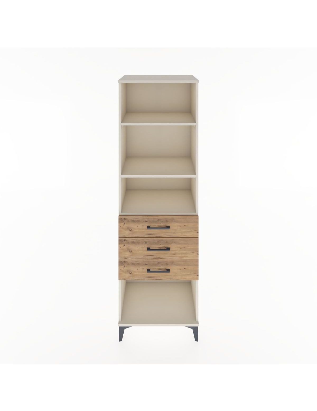 Hyperion Dolap 3 Raflı 3 Çekmeceli 60x44x195 Aytaşı-Çam