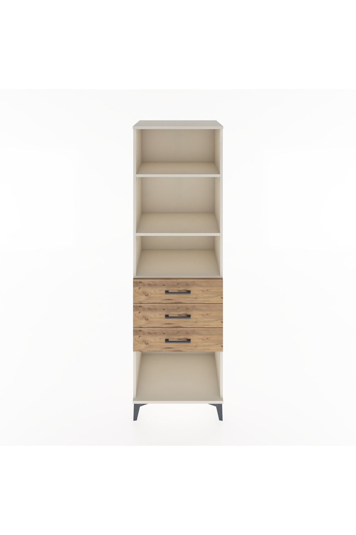 Hyperion Dolap 3 Raflı 3 Çekmeceli 60x44x195 Aytaşı-Çam