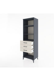 Hyperion Dolap 3 Raflı 3 Çekmeceli 60x44x195 Antrasit-Aytaşı