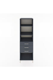 Hyperion Dolap 3 Raflı 3 Çekmeceli 60x44x195 Antrasit-Antrasit