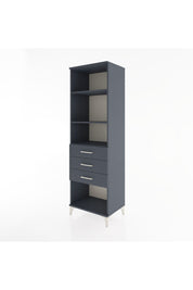 Hyperion Dolap 3 Raflı 3 Çekmeceli 60x44x195 Antrasit-Antrasit