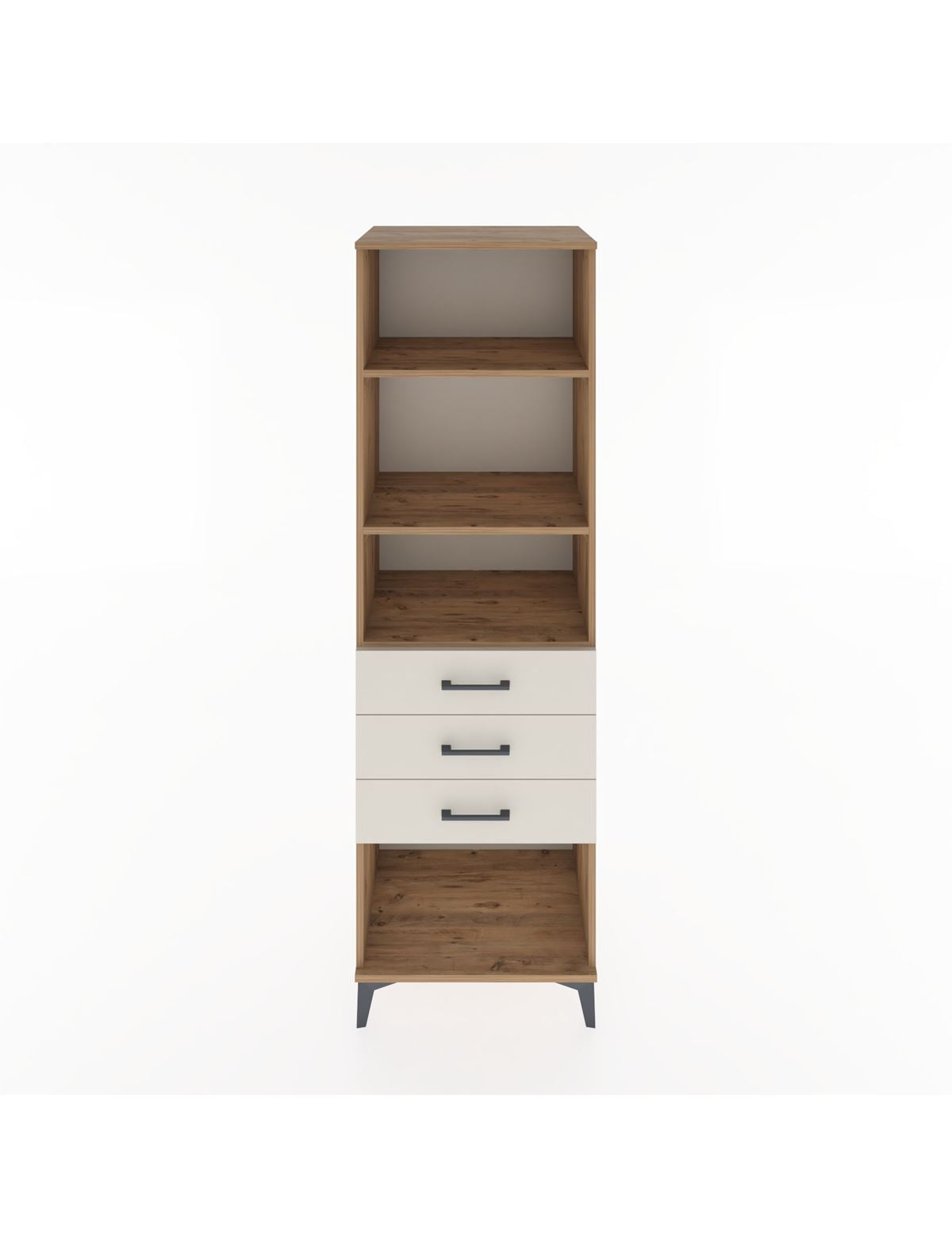 Hyperion Dolap 3 Raflı 3 Çekmeceli 60x44x195 Çam-Aytaşı