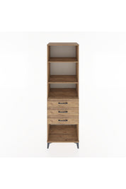 Hyperion Dolap 3 Raflı 3 Çekmeceli 60x44x195 Çam-Çam
