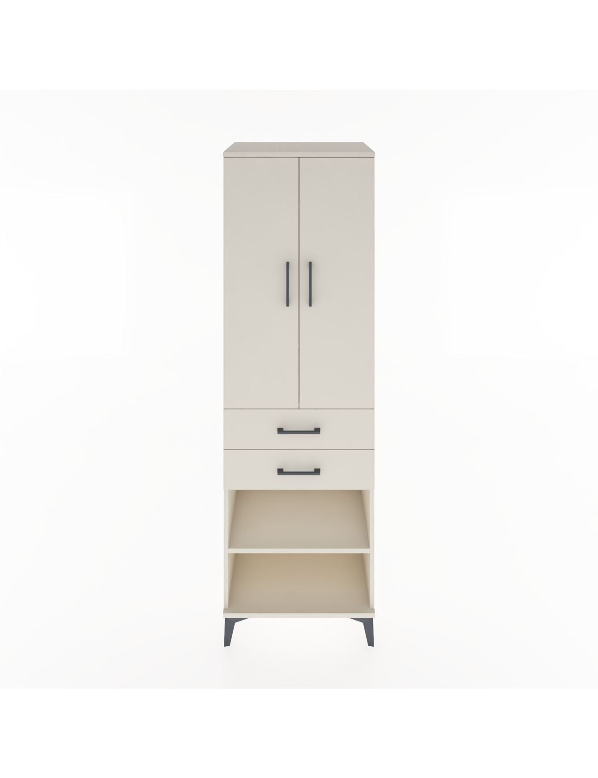 Hyperion Dolap 2 Raflı 2 Çekmeceli Tek Askılı 60x44x195 Aytaşı-Aytaşı