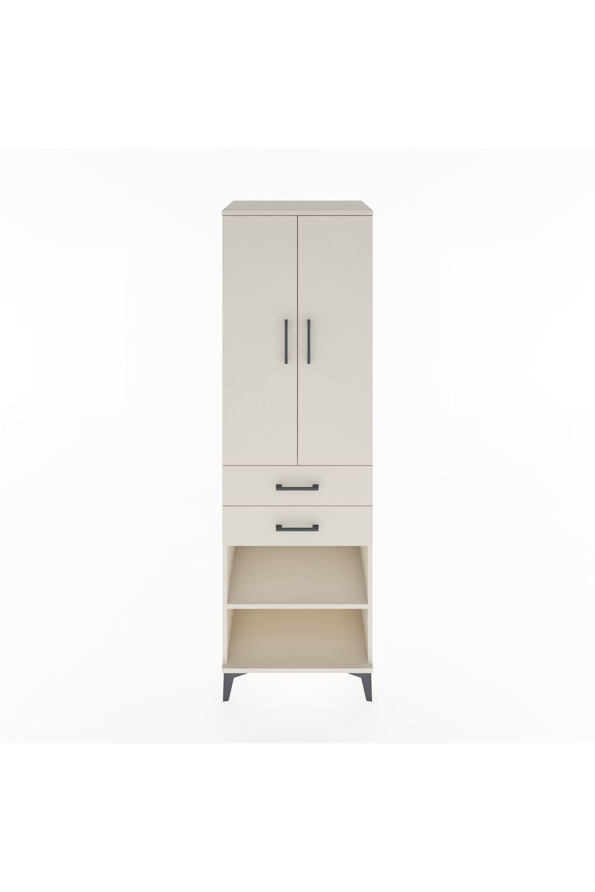 Hyperion Dolap 2 Raflı 2 Çekmeceli Tek Askılı 60x44x195 Aytaşı-Aytaşı