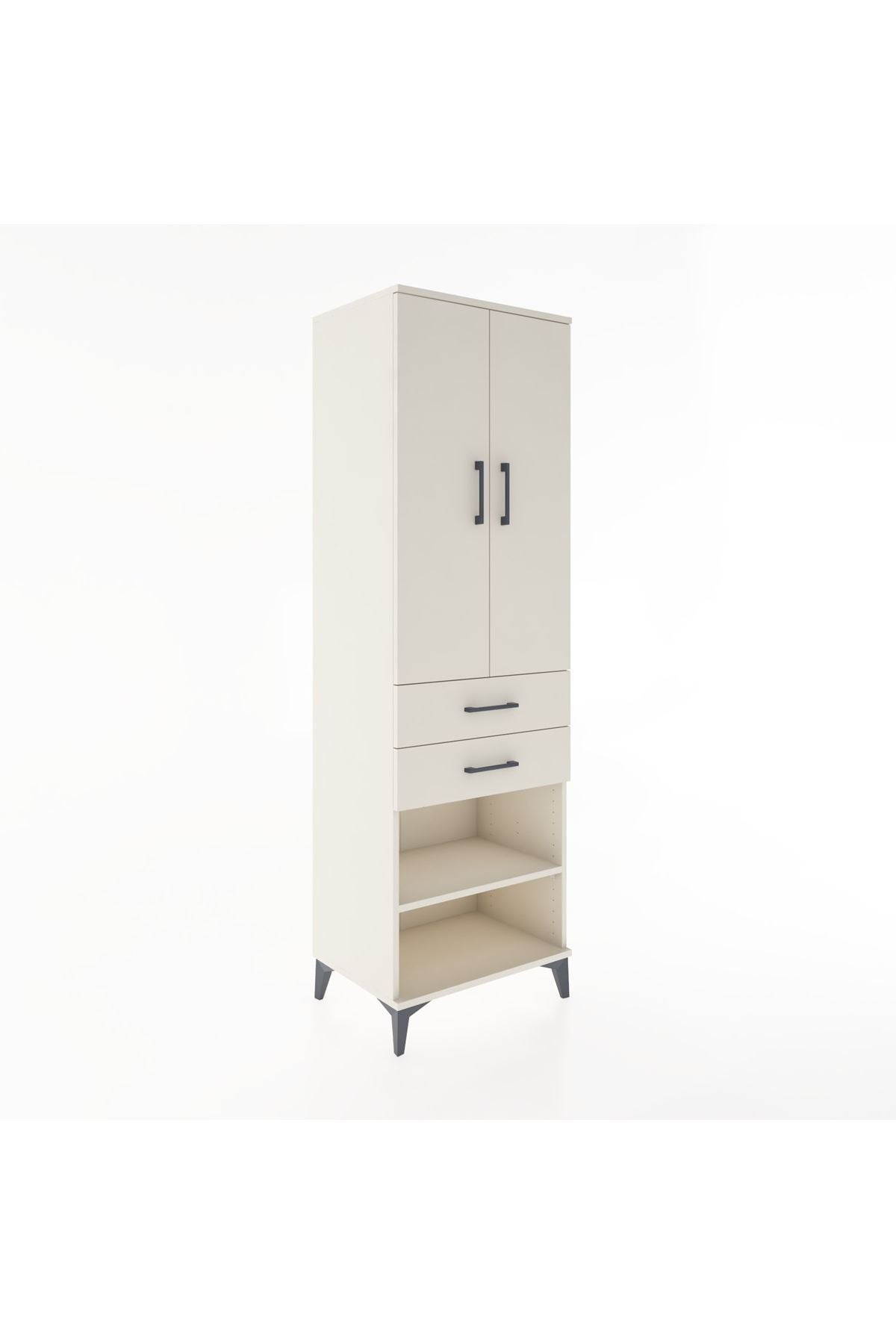 Hyperion Dolap 2 Raflı 2 Çekmeceli Tek Askılı 60x44x195 Aytaşı-Aytaşı