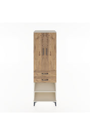 Hyperion Dolap 2 Raflı 2 Çekmeceli Tek Askılı 60x44x195 Aytaşı-Çam