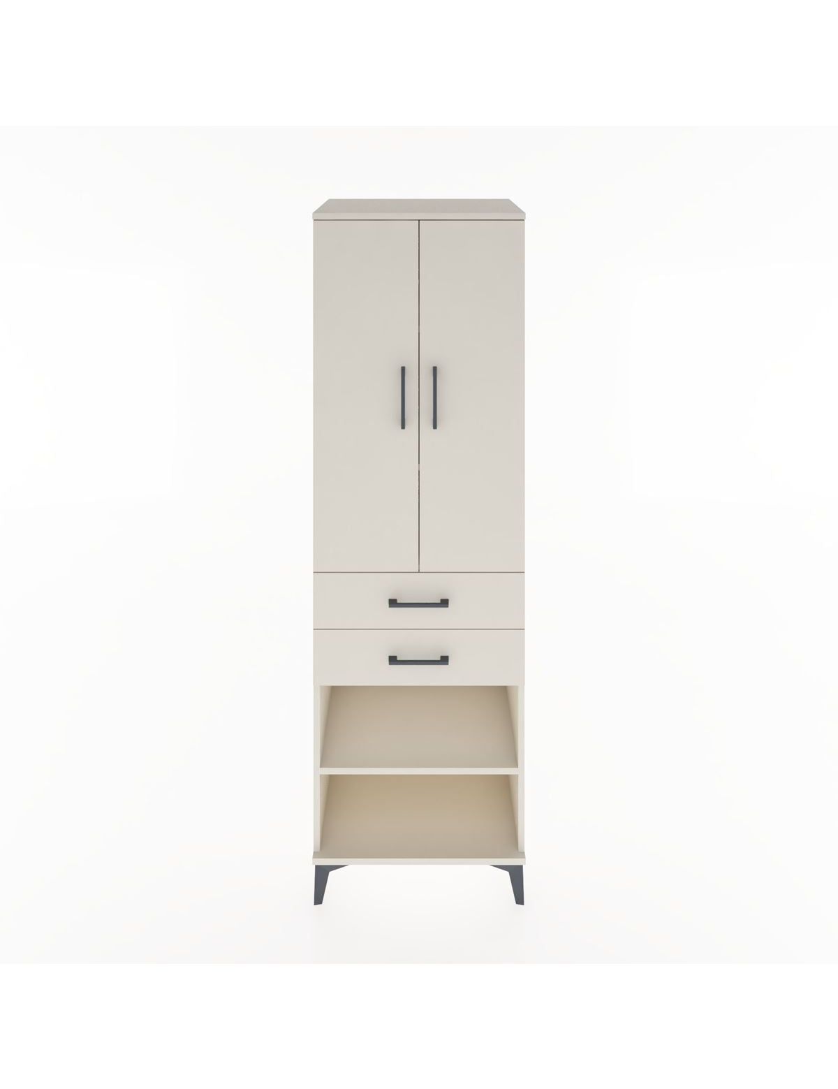 Hyperion Dolap 4 Raflı 2 Çekmeceli 2 Kapaklı 60x44x195 Aytaşı-Aytaşı