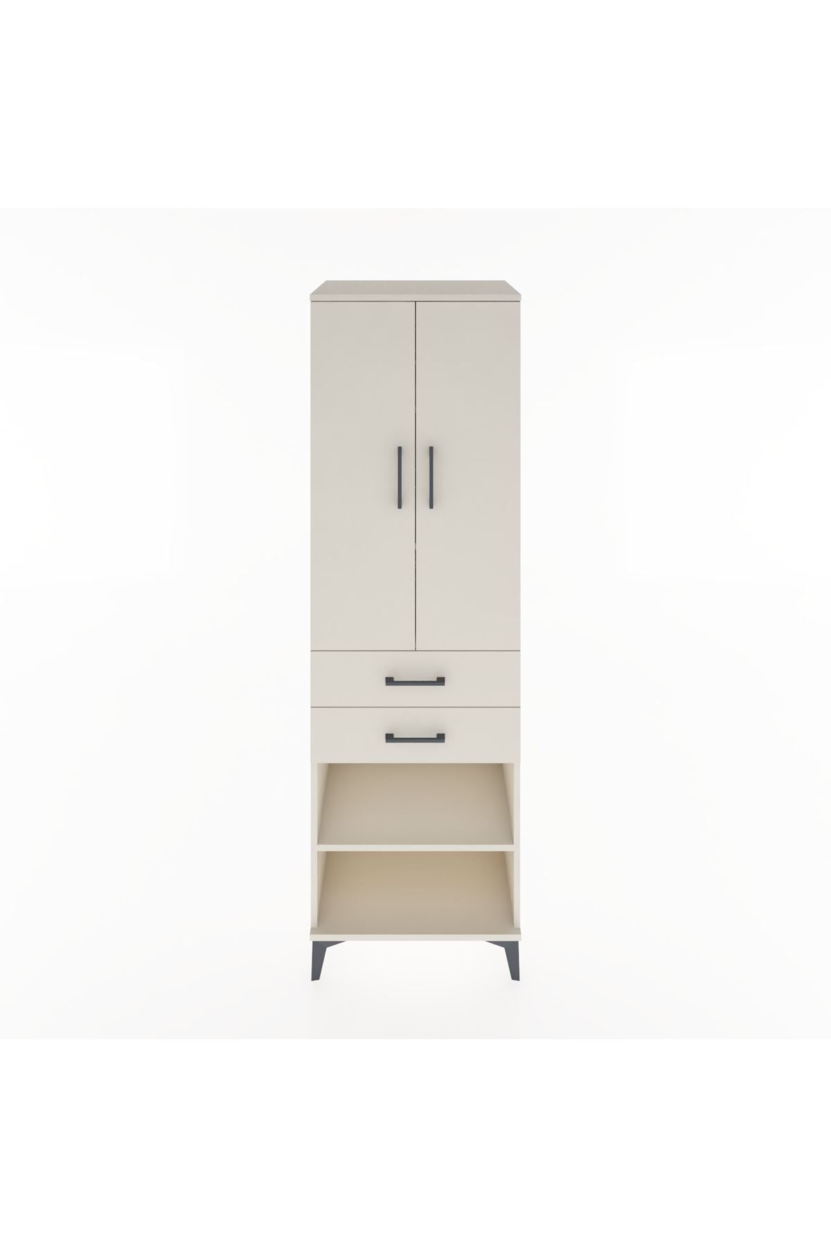 Hyperion Dolap 4 Raflı 2 Çekmeceli 2 Kapaklı 60x44x195 Aytaşı-Aytaşı