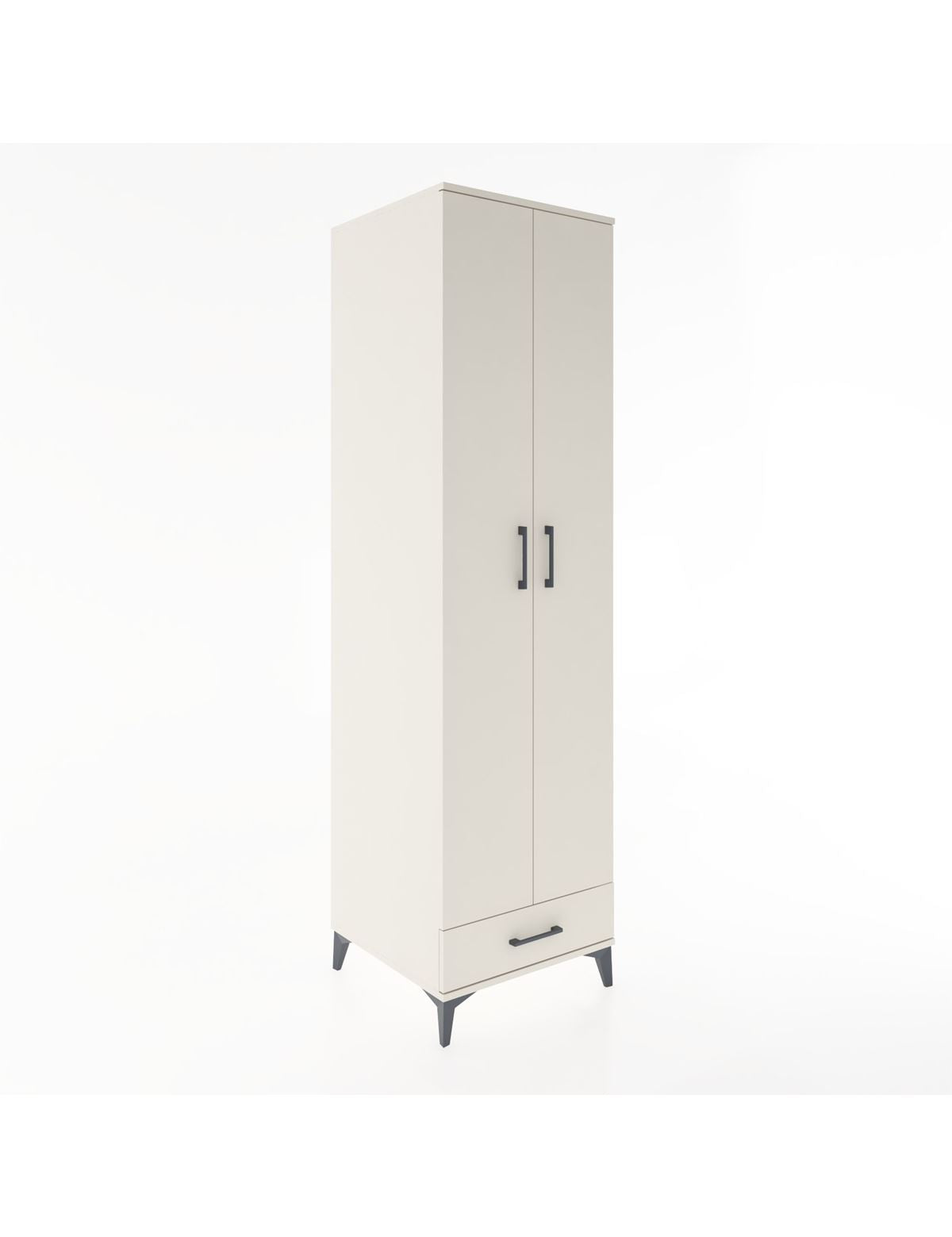 Hyperion Dolap 3 Raflı Tek Çekmeceli Tek Askılı 60x44x195 Aytaşı-Aytaşı