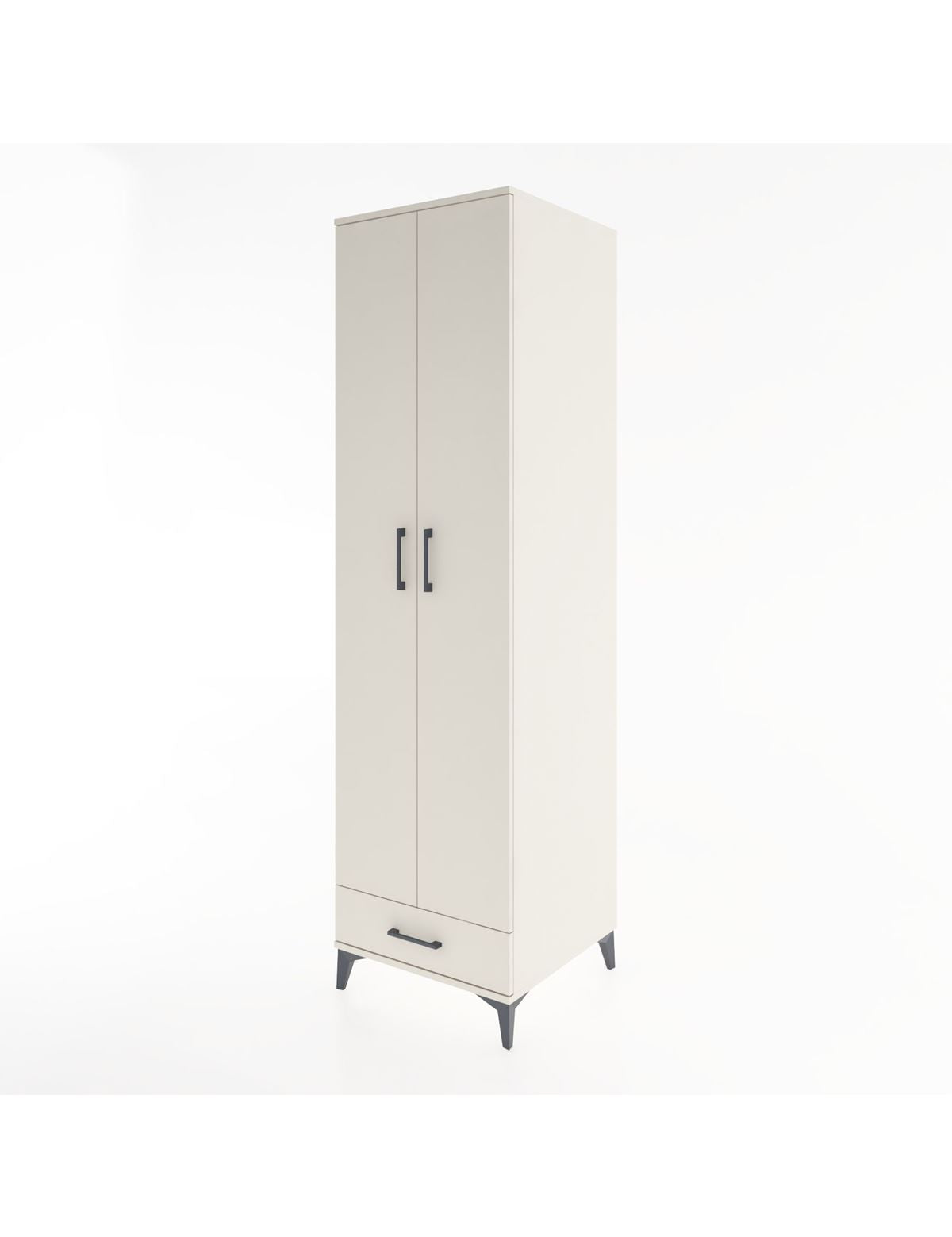 Hyperion Dolap 3 Raflı Tek Çekmeceli Tek Askılı 60x44x195 - S59M120V1B