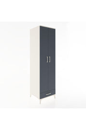 Hyperion Dolap 3 Raflı Tek Çekmeceli Tek Askılı 60x44x195 Aytaşı-Antrasit