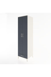 Hyperion Dolap 3 Raflı Tek Çekmeceli Tek Askılı 60x44x195 Aytaşı-Antrasit