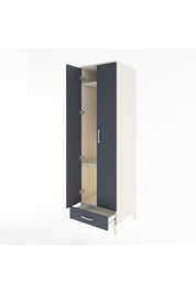 Hyperion Dolap 3 Raflı Tek Çekmeceli Tek Askılı 60x44x195 Aytaşı-Antrasit