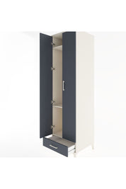 Hyperion Dolap 3 Raflı Tek Çekmeceli Tek Askılı 60x44x195 Aytaşı-Antrasit
