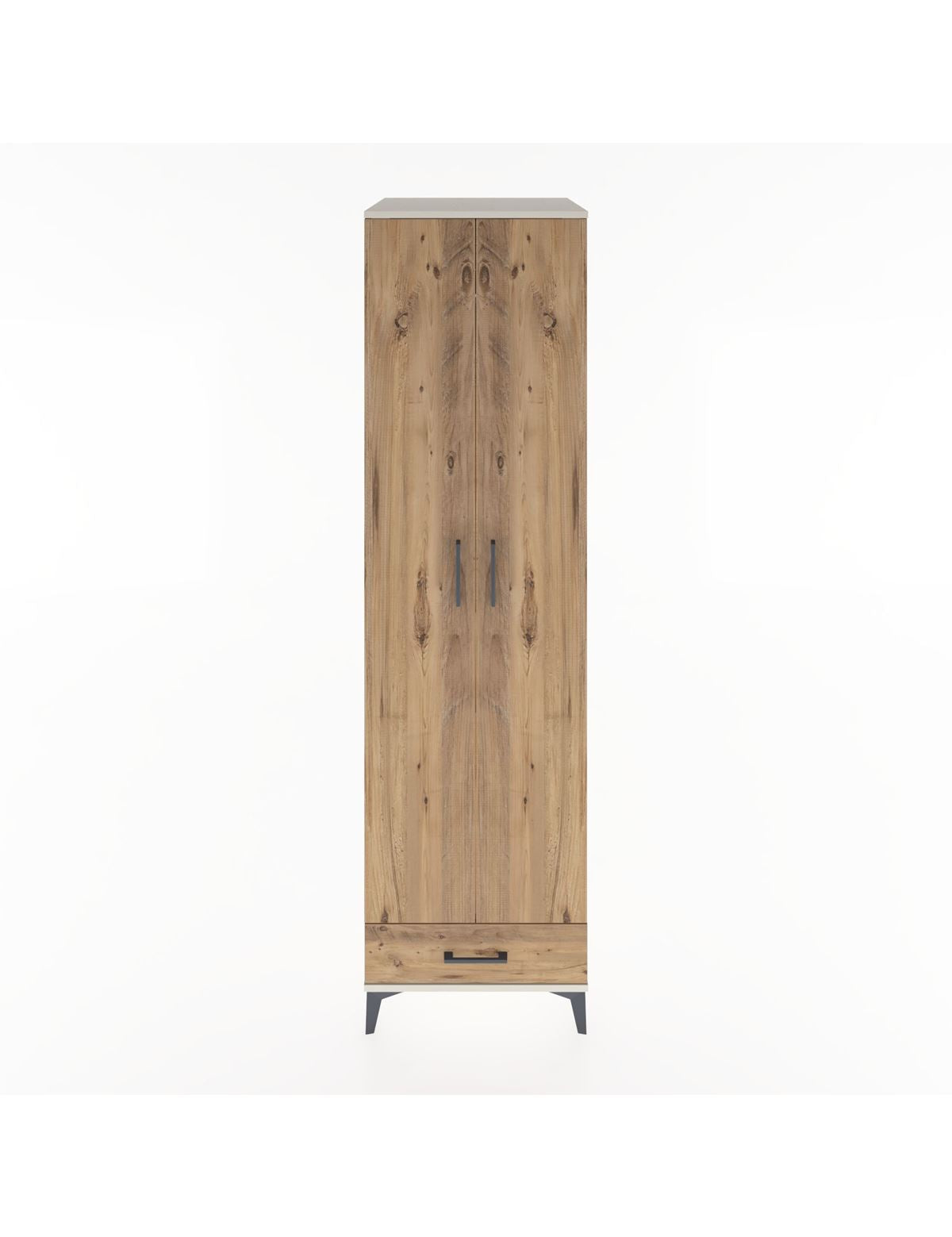 Hyperion Dolap 3 Raflı Tek Çekmeceli Tek Askılı 60x44x195 Aytaşı-Çam