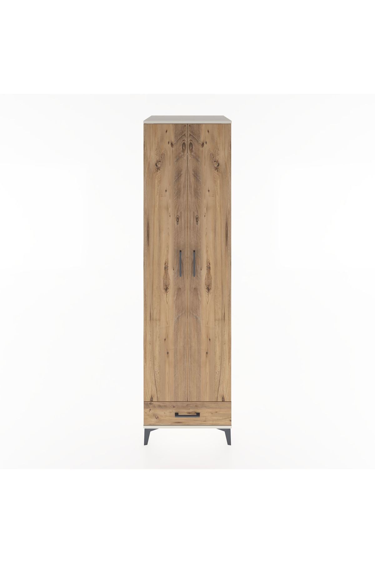 Hyperion Dolap 3 Raflı Tek Çekmeceli Tek Askılı 60x44x195 Aytaşı-Çam