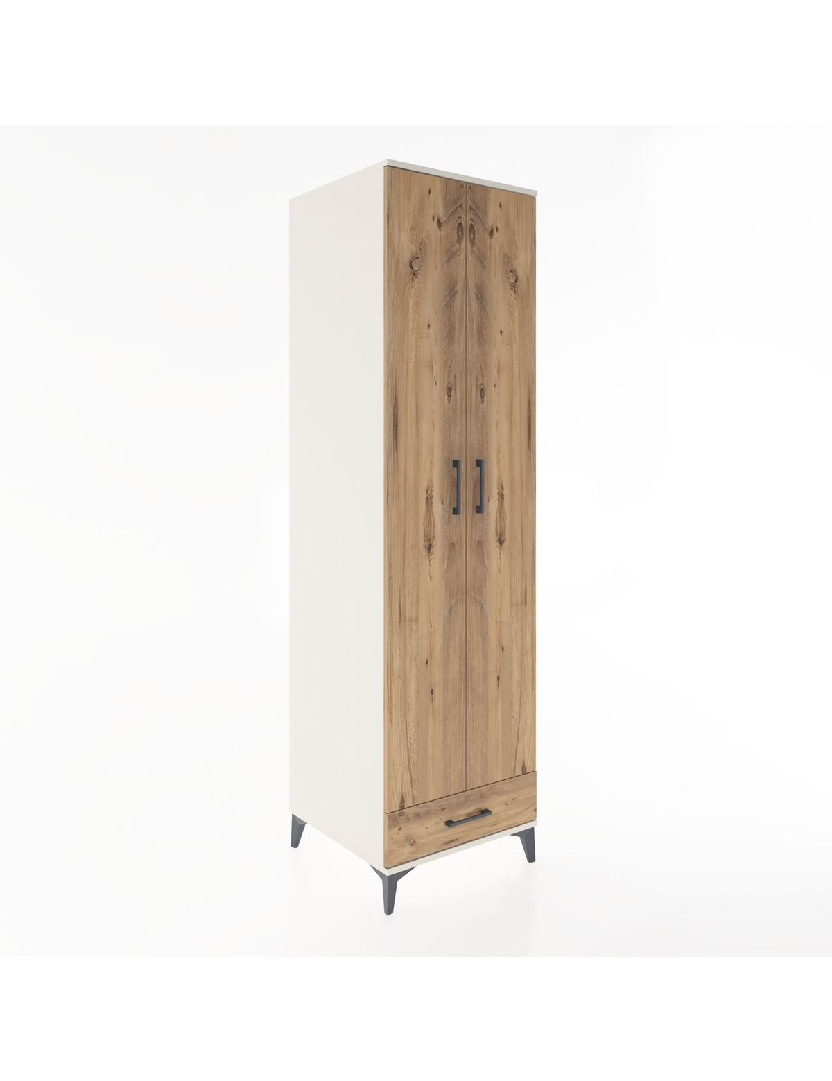 Hyperion Dolap 3 Raflı Tek Çekmeceli Tek Askılı 60x44x195 Aytaşı-Çam