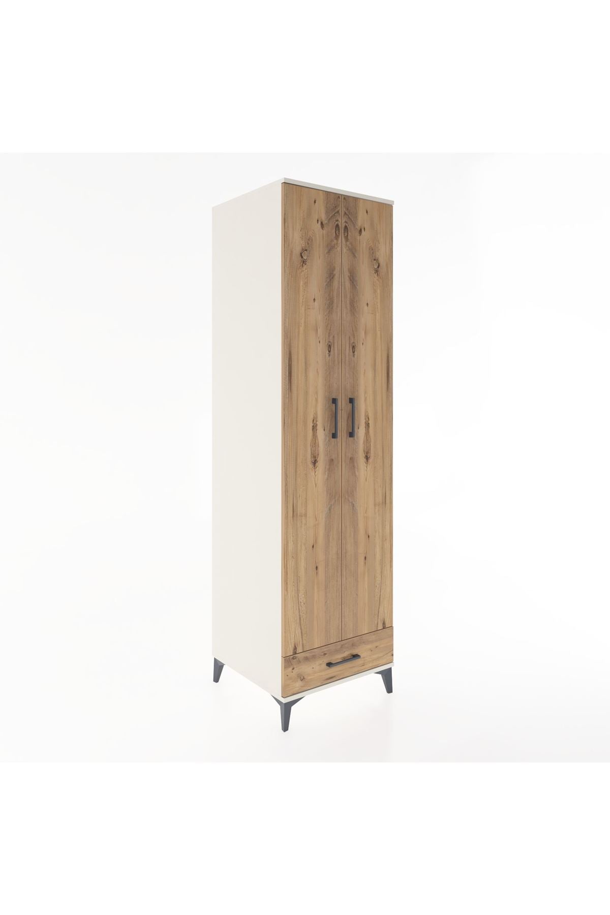 Hyperion Dolap 3 Raflı Tek Çekmeceli Tek Askılı 60x44x195 Aytaşı-Çam